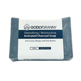 Detoxifying/Moisturizing Activated Charcoal Bar Soap with Cocoa, Mango, and Shea Butters