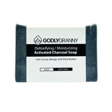 Detoxifying/Moisturizing Activated Charcoal Bar Soap with Cocoa, Mango, and Shea Butters