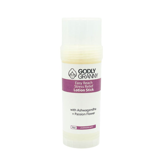 Easy Reach Stress Relief Lotion Stick with Ashwagandha + Passion Flower (Lavender Mint)