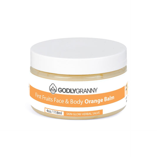 First Fruits Face & Body Orange Balm Skin Glow Herbal Salve