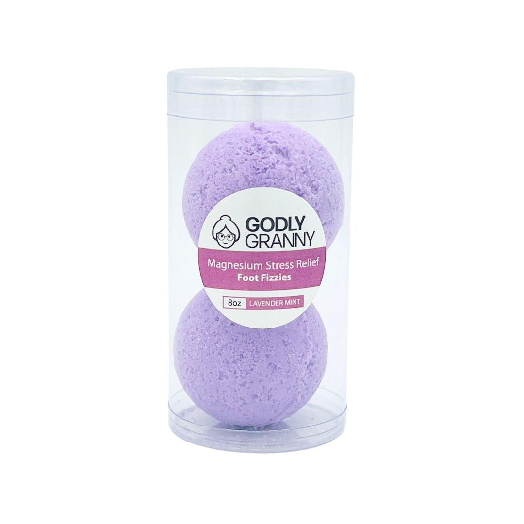 Magnesium Stress Relief Foot Fizzies (Lavender Mint)