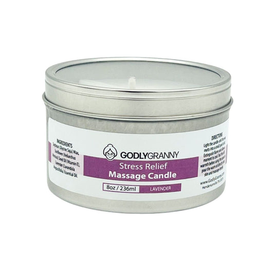 Stress Relief Massage Candle (Lavender Mint)