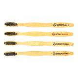 4-pack Bamboo Toothbrushes