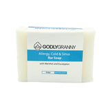 Allergy, Cold & Sinus Bar Soap with Menthol and Eucalyptus (Natural Scent)