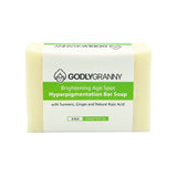 Brightening Age Spot/Hyperpigmentation Face & Body Bar Soap w/ Turmeric, Ginger and Natural Kojic Acid