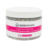 Still Waters Dead Sea Salt Soak with Organic Dried Rose Petals + Lavender Buds