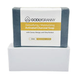 Detoxifying/Moisturizing Activated Charcoal Bar Soap with Cocoa, Mango, and Shea Butters
