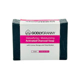 Detoxifying/Moisturizing Activated Charcoal Bar Soap with Cocoa, Mango, and Shea Butters