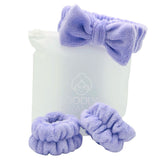 Headband with Bow and Wristbands Combo Set in Logo Bag